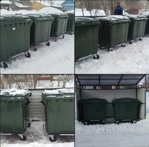 Новые контейнеры для сборы мусора установили в Великом Устюге.