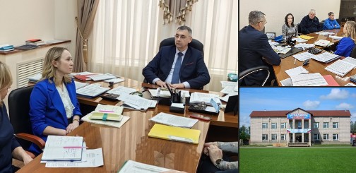 Иван Абрамов и президент региональной Федерации лёгкой атлетики Александр Синицкий обсудили развитие спорта на территории нашего округа.